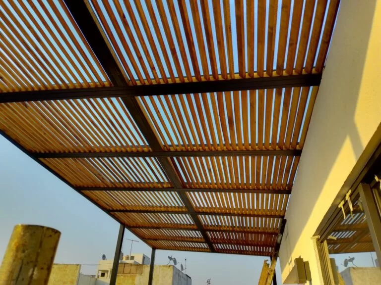 pergola de madera